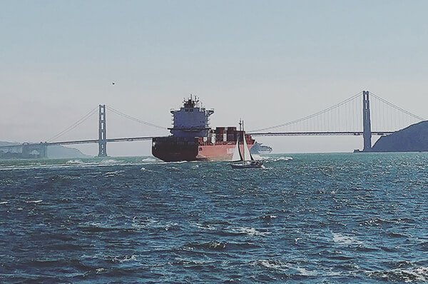 Ferry to Sausalito leaving San Francisco