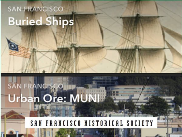 Historic San Francisco scene from the Uncover app