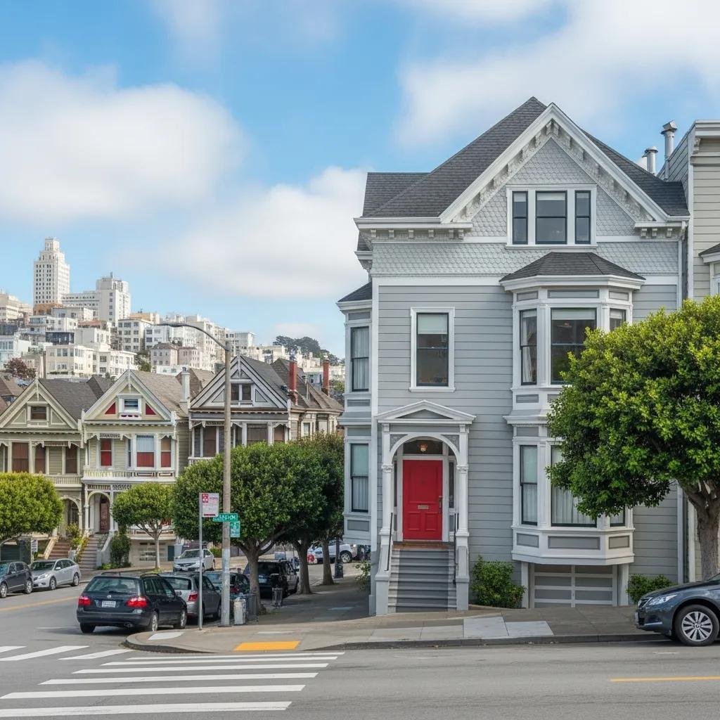 The Full House house near the Painted Ladies in San Francisco