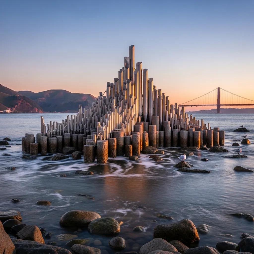 The Wave Organ in San Francisco, an acoustic sculpture by the bay