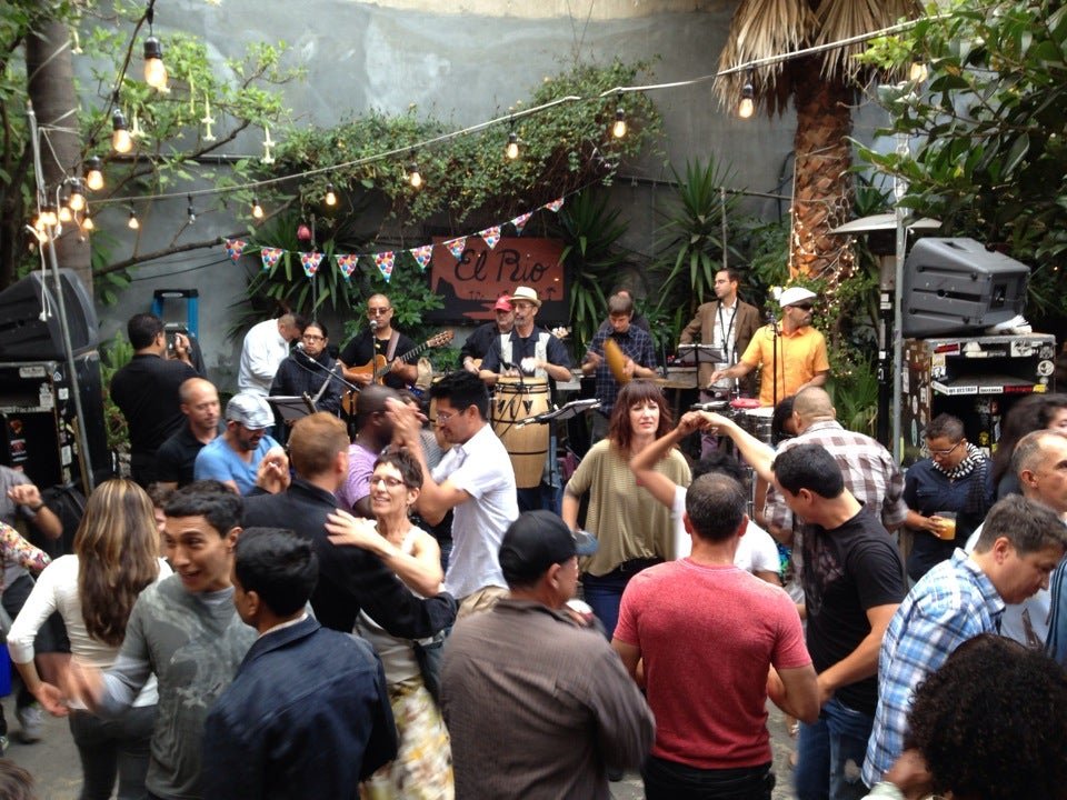 The backyard patio at El Rio in the Mission, San Francisco